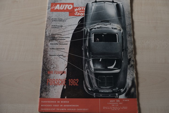 Deckblatt Auto Motor und Sport (25/1961)